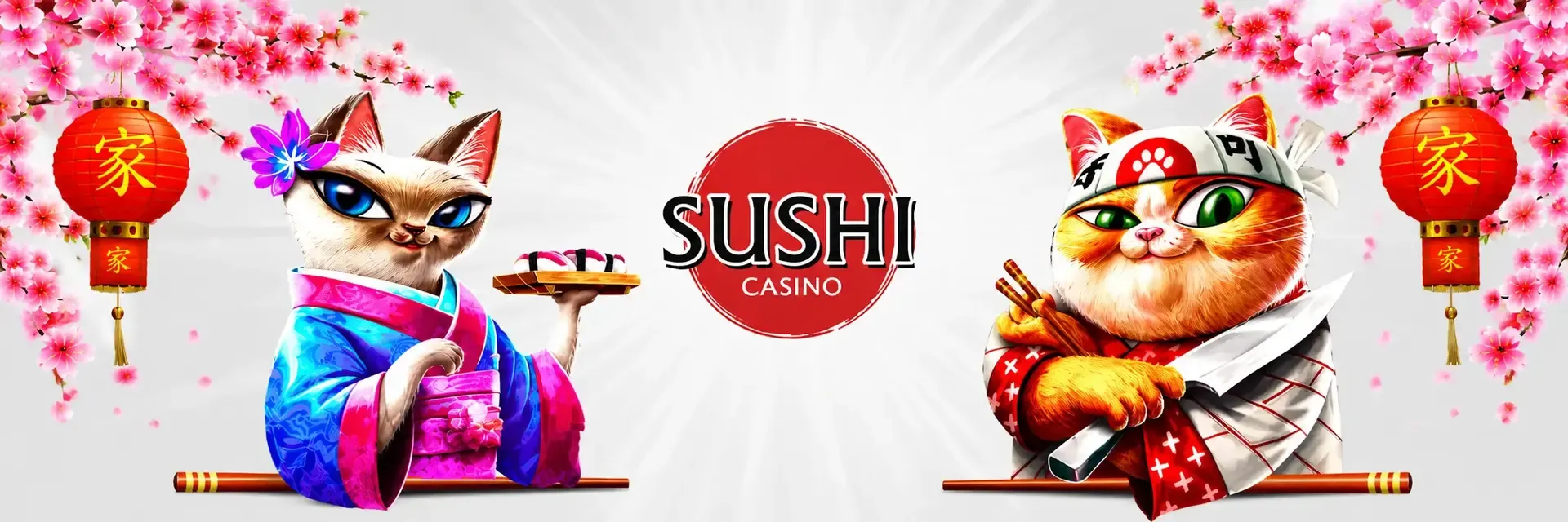 Sushi Casino Sushi casino gr mascot illustration for online casino and slots players